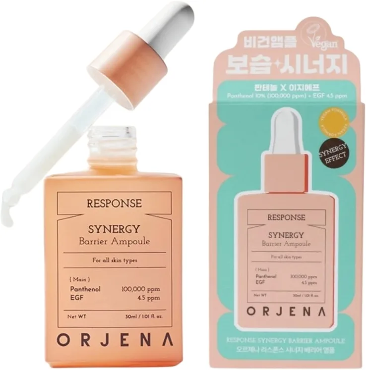 Avon Orjena Response Synergy Barrier Ampoule сыворотка-ампула для лица для выравнивания тона кожи с ниацинамидом и пептидами 30 мл