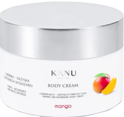 Kanu Nature Mango крем для тела подтягивающий и питательный 200 мл, с маслом ши, маслом какао и мочевиной