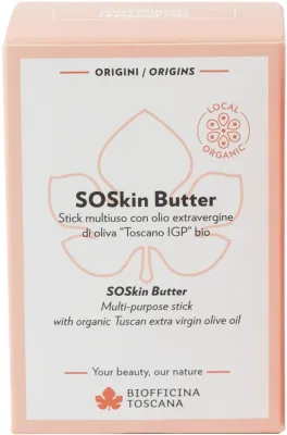 Biofficina Toscana SOSkin butter стик-баттер для лица и тела, для сухой и потрескавшейся кожи и губ 25 мл