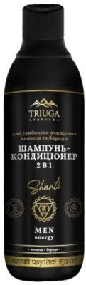 Шампунь с кондиционером 2 в 1 Triuga Shanti Men Enerdy, для глубокого очищения волос и бороды, 550 мл
