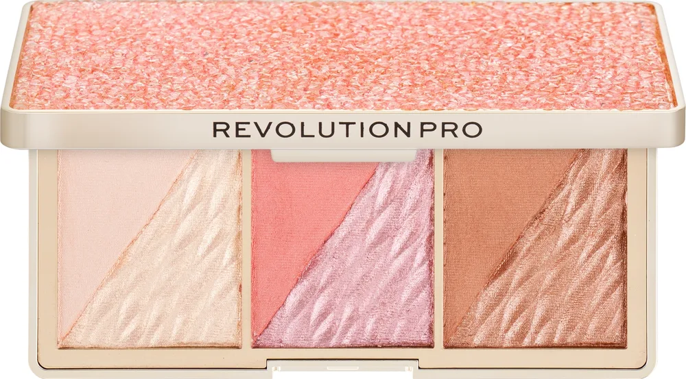 Палетка для макияжа лица Revolution Pro Crystal Luxe с зеркалом и кристаллами