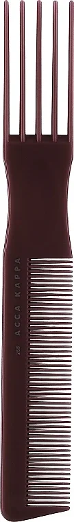 Расчёска для волос Acca Kappa Pettine Basic a Forchetta 7255, бордовая, 1 шт