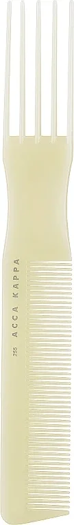Расчёска для волос Acca Kappa Pettine Basic a Forchetta 7255, кремовая, 1 шт