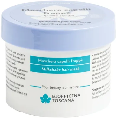 Маска для волос Biofficina Toscana Milkshake Hair Mask, увлажняющая, разглаживающая, 200 мл