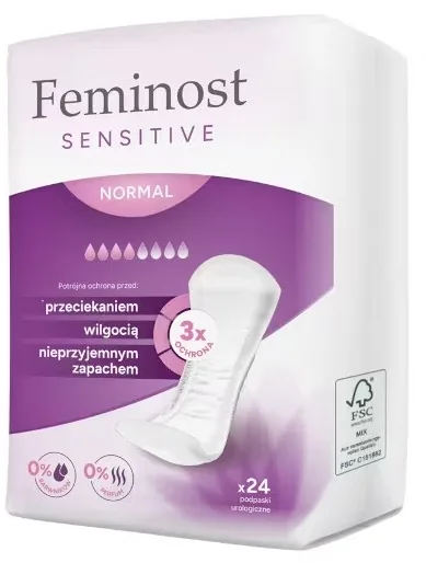 Вкладки урологические Feminost Sensitive Normal, 24 шт
