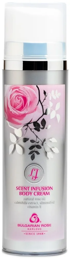 Bulgarian Rose Lady's Joy крем для тела увлажняющий Scent Infusion 120 мл с розовой водой, маслом ши и миндальным маслом