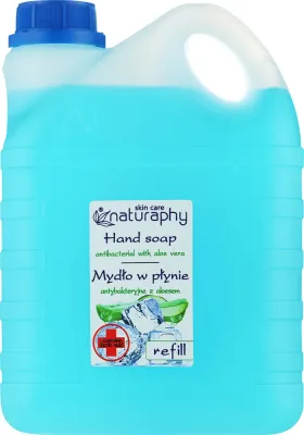Жидкое мыло для рук Naturaphy с алоэ вера и молочной кислотой, сменный блок, 2000 мл