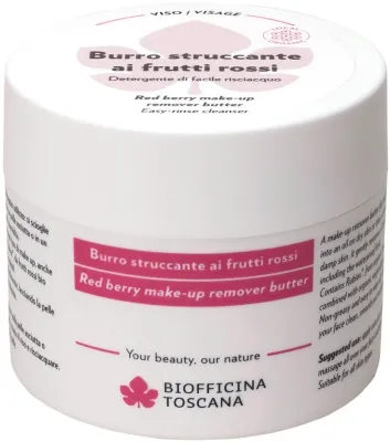 Biofficina Toscana Red Berry Make-Up Remover Butter масло-баттер для снятия макияжа 150 мл, очищающее средство с маслами и экстрактами ягод