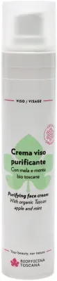 Biofficina Toscana Purifying Face Cream очищающий крем для лица с ниацинамидом 50 мл с маслом жожоба