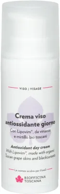 Biofficina Toscana Antioxidant Day Cream крем для лица дневной антиоксидантный 50 мл, дневной уход для лица с ягодами и маслами