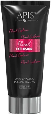 APIS Professional Floral Explosion пилинг для тела рисовый разглаживающий 200 мл, скраб с порошком рисовых зародышей, пантенолом и миндальным маслом