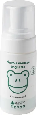 Biofficina Toscana Baby Bath Cloud мусс для тела детский 100 мл, для купания малыша, с экстрактом овса и васильковой водой