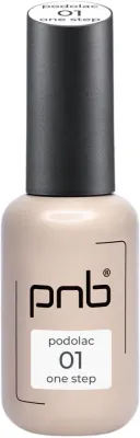 Гель-лак для ногтей PNB Podolac One Step Gel Polish, гибридный, 8 мл, оттенок 02 - Petal