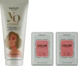 Тонирующий набор для волос Kemon Yo Cond шампунь маска кондиционер и перчатки оттенок бежевый 12+12+200 мл — фото 1