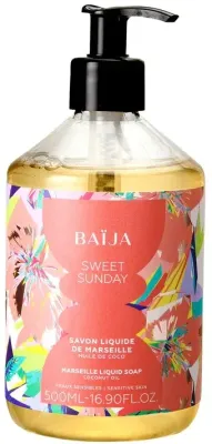 Baija Sweet Sunday жидкое мыло марсельское Marseille Liquid Soap 500 мл, для рук и тела, с глицерином и витамином E