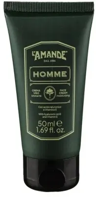 L'Amande Homme Moisturizing Face Cream крем для лица увлажняющий мужской с аргановым маслом и хмелем 50 мл