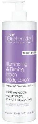 Bielenda Professional Body Program Illuminating and Firming Moon Body Lotion бальзам для тела с эффектом сияния, укрепляющий, с кофеином и пептидами 500 мл