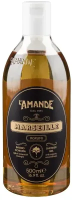 L'Amande Marseille гель для душа с органическими эфирными маслами 500 мл, цитрусовый, с бергамотом и мандарином