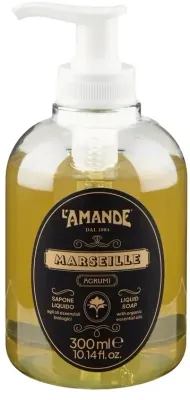 L'Amande Marseille мыло жидкое с органическими эфирными маслами 300 мл, для рук с маслами цитрусовых и витамином C