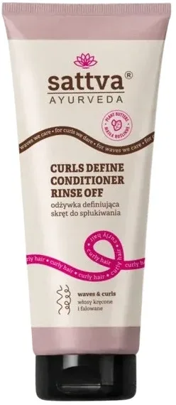 Кондиционер для вьющихся и волнистых волос Sattva Ayurveda Curls Define Rinse-Off, смываемый, 200 мл
