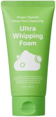 Пенка для лица Sungboon Editor Green Tomato Deep Pore Cleansing Ultra Whipping Foam глубоко очищающая, 120 г