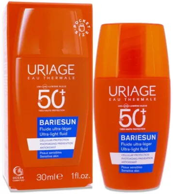 Uriage Bariesun Ultra-Light Fluid SPF 50 Pocket Size солнцезащитный флюид ультралёгкий, дорожный формат, 30 мл