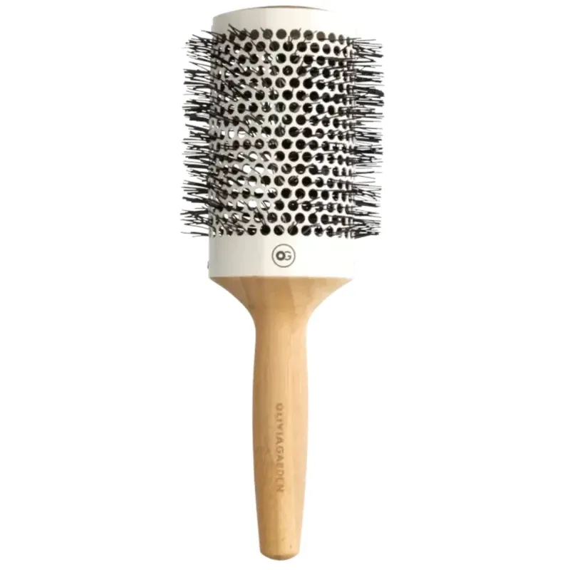 Термощётка для волос Olivia Garden Bamboo Touch Blowout Thermal, бамбуковая, 63 мм, 1 шт