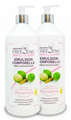 Набор эмульсий для тела Freesens Emulsion Corps Huile De Macadamia, 2 × 500 мл