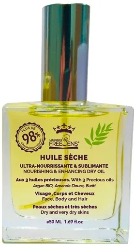 Масло сухое многофункциональное Freesens Huile Seche Multifonctions Aux 3 Huiles Precieuses, с тремя ценными маслами, 50 мл / 100 мл