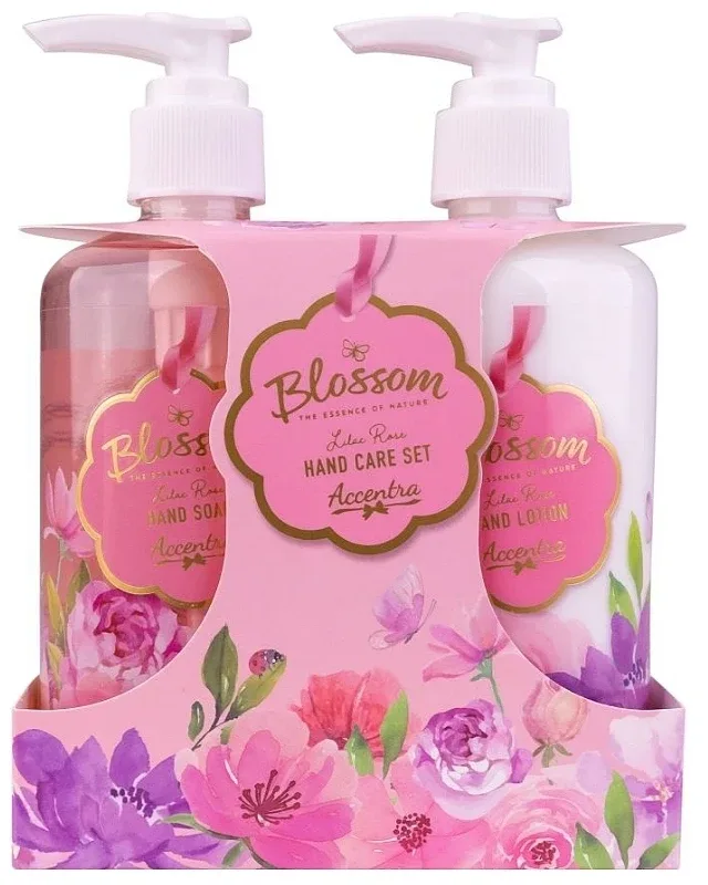 Набор для ухода за руками Accentra Blossom Lilac Rose Hand Care Set: мыло и лосьон для рук по 290 мл