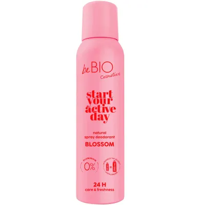 BeBio Start Your Active Day Natural Spray Deodorant дезодорант-спрей для тела натуральный Blossom с розой и жасмином 125 мл