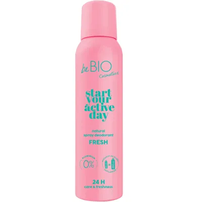 Дезодорант-спрей BeBio Start Your Active Day Natural Spray Deodorant натуральный, Fresh, 125 мл
