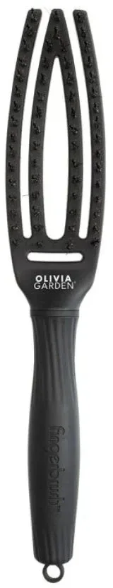 Щётка для волос Olivia Garden Finger Brush Combo Small Full Black, профессиональная, антистатическая, 1 шт