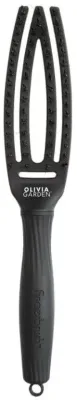 Щётка для волос Olivia Garden Finger Brush Combo Small Full Black, профессиональная, антистатическая, 1 шт