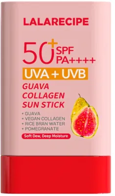 Lalarecipe Guava Collagen Sun Stick солнцезащитный стик для лица с экстрактом гуавы и коллагеном, 20 г