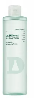 Dr.Different Scaling Toner отшелушивающий тоник для жирной кожи лица с салициловой, гликолевой и молочной кислотами 300 мл