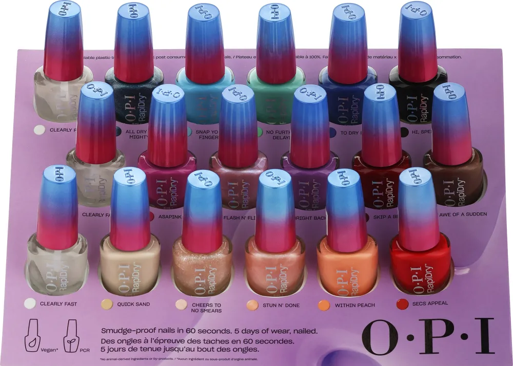 OPI RapiDry Nail Polish Collection набор лаков для ногтей, коллекция из 18 лаков по 9 мл