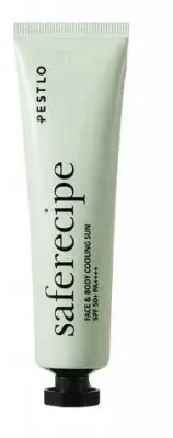 Pestlo Saferecipe крем для лица и тела солнцезащитный охлаждающий SPF 50 100 мл, с оксидом цинка и центеллой