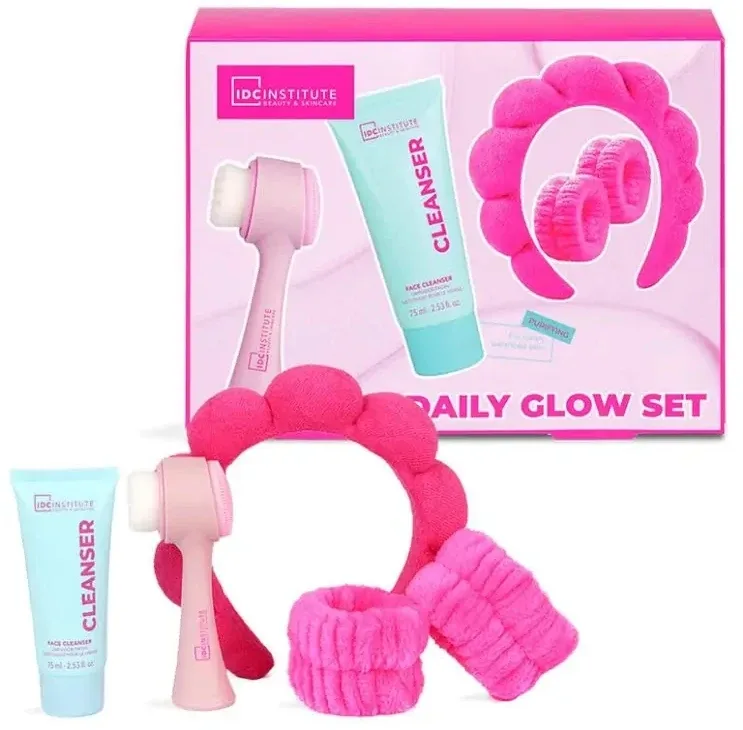 Набор для лица IDC Institute Glissy Face Pure Daily Glow Set, 5 элементов