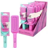 Щётка для волос IDC Institute Self-Cleaning Hair Brush, самоочищающаяся, мятная, 1 шт — фото 2