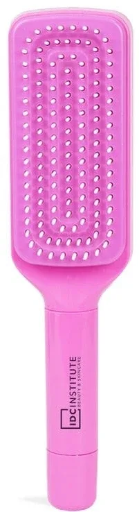 Щётка для волос IDC Institute Self-Cleaning Hair Brush самоочищающаяся, розовая