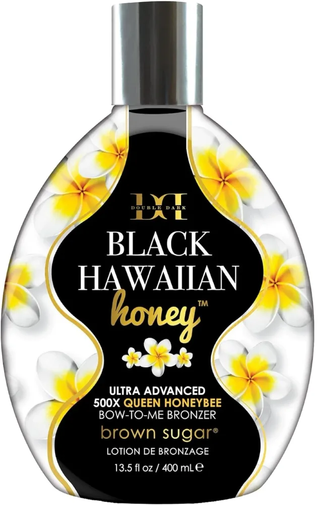 Tan Incorporated Black Hawaiian Honey Ultra Advanced 500X Queen Honeybee Bow-To-Me Bronzer лосьон для загара с бронзатором 400 мл, для солярия, с мёдом и маточным молочком