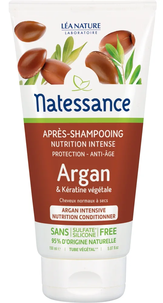 Кондиционер для волос Natessance Argan Organic Nourishing Conditioner питательный, с аргановым маслом и растительным кератином, 150 мл