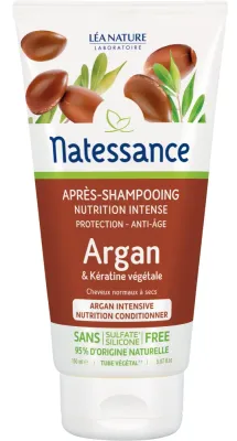 Кондиционер для волос Natessance Argan Organic Nourishing Conditioner питательный, с аргановым маслом и растительным кератином, 150 мл