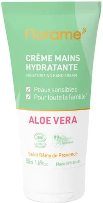 Крем для рук Florame Moisturizing Hand Cream увлажняющий, с алоэ, 50 мл