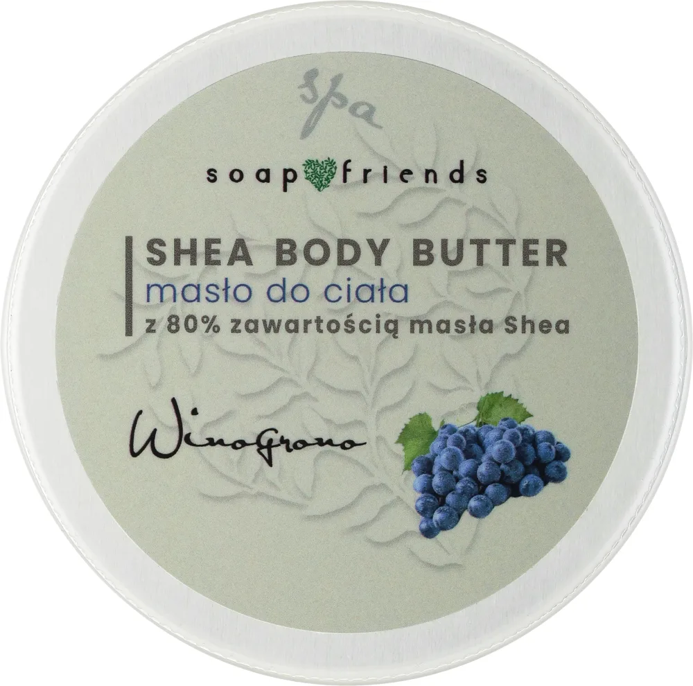 Soap&Friends Soap&Friends Grape Shea Body Butter - Баттер для тела Grape Shea Body Butter с 80% масла ши, «Виноград», 50 мл
