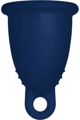 Менструальная чаша Me Luna Sport Menstrual Cup с петелькой, размер L, тёмно-синяя
