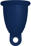 Менструальная чаша Me Luna Sport Menstrual Cup с петелькой, размер S, тёмно-синяя — фото 1