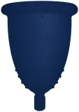 Менструальная чаша Me Luna Sport Menstrual Cup с шариком, размер XL, тёмно-синяя — фото 1
