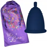 Менструальная чаша Me Luna Sport Menstrual Cup с шариком, размер XL, тёмно-синяя — фото 2